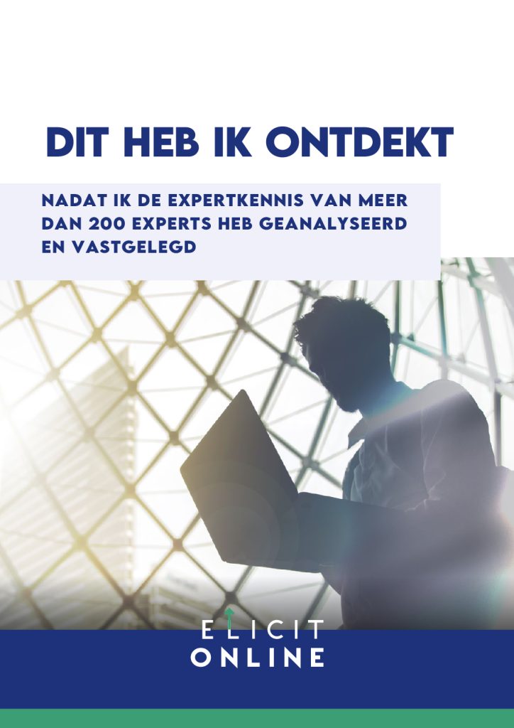 Na het vastleggen van ervaringskennis van meer dan 200 experts is dit wat ik ontdekte